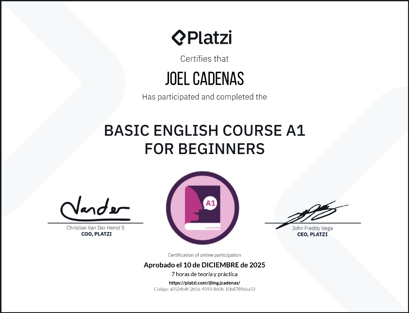 Inglés Básico A1 para Principiantes